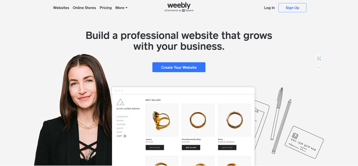 website builder with free domain